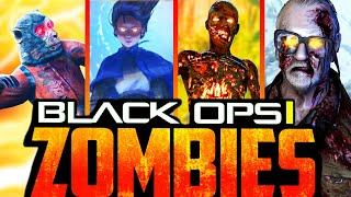 ALL BO1 ZOMBIES EASTER EGGS!! (SPEEDRUN!) [Call of Duty: Black Ops 1 Zombies]