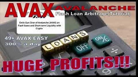 Avax Arbitrage Trick | Free Avalanche Flash Loan Tutorial