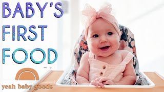 Baby&#39;s First Food with Yeah Baby Goods | VLOG