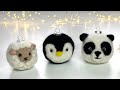 Wow! DIY christmas bauble step by step for beginners wool felting project