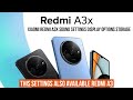 xiaomi redmi a3x sound settings display options storage a3