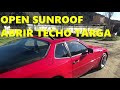 How to open and close sunroof on a porsche 944924911928