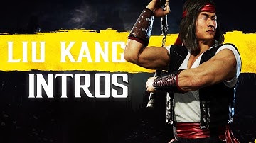 Mortal Kombat 11 ALL LIU KANG Intros (Dialogue & Character Banter) MK11