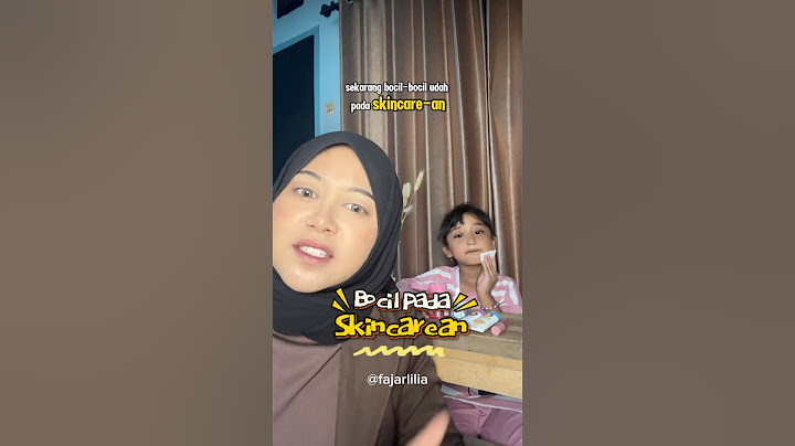Bocil-bocil udah pada skincare an #lucu