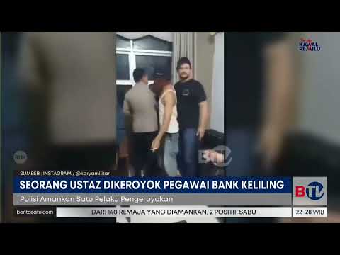 Sejumlah Orang Diduga Pegawai Bank Keliling Keroyok Ustaz di Serang