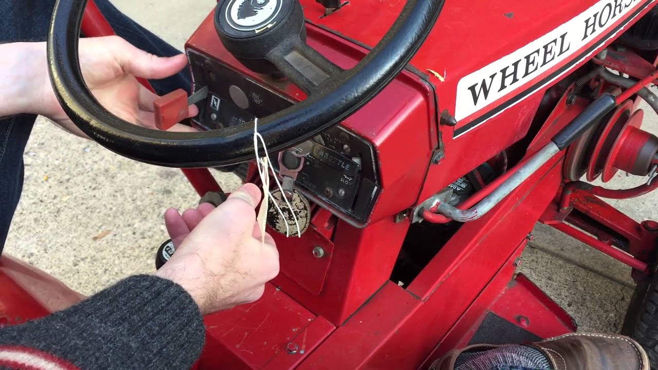 Wheel Horse starting YouTube