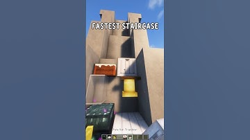 Steapest Minecraft Staircase!  🐆￼ ⚡️ #minecraftrealistic #cool #minecraft #craft #stairs #gaming