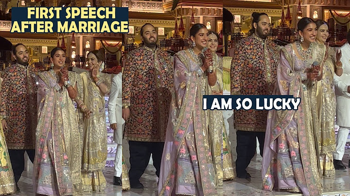 Anant Ambani and Radhika Merchant FIRST Speech after Marriage | Shown Respect to Employee and Staff