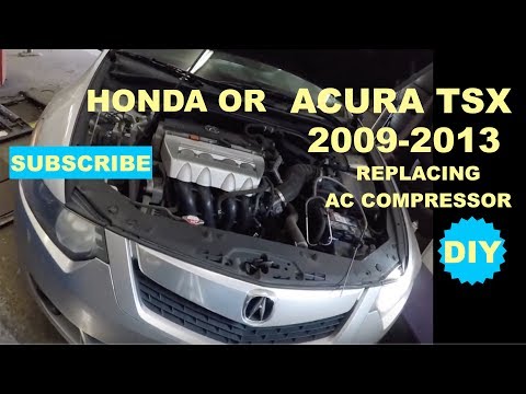 How to replace AC compresson on 2009-2013 Acura TSX How to replace AC compresson on 2009-2013 Acura TSX