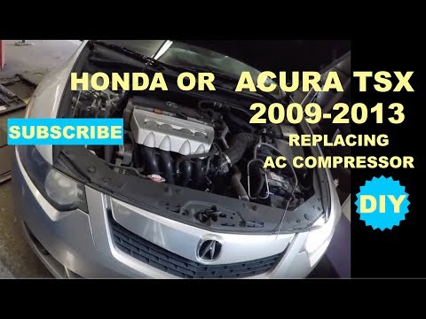 How to replace AC compresson on 2009-2013 Acura TSX