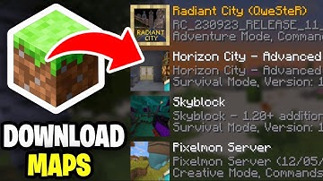 How To Download Maps For Minecraft 2025! - Tutorial
