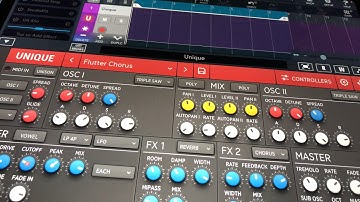 Cubasis 3.5 with Sugar Bytes UNIQUE Synth & Unfiltered Audio SILO - Demo for the iPad