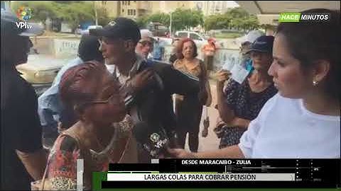 Venezuela - Pensionados en el Zulia hacen largas colas durante 3 días para cobrar pensión - VPItv