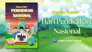 Tutorial Desain Poster Pendidikan Nasional Di aplikasi canva