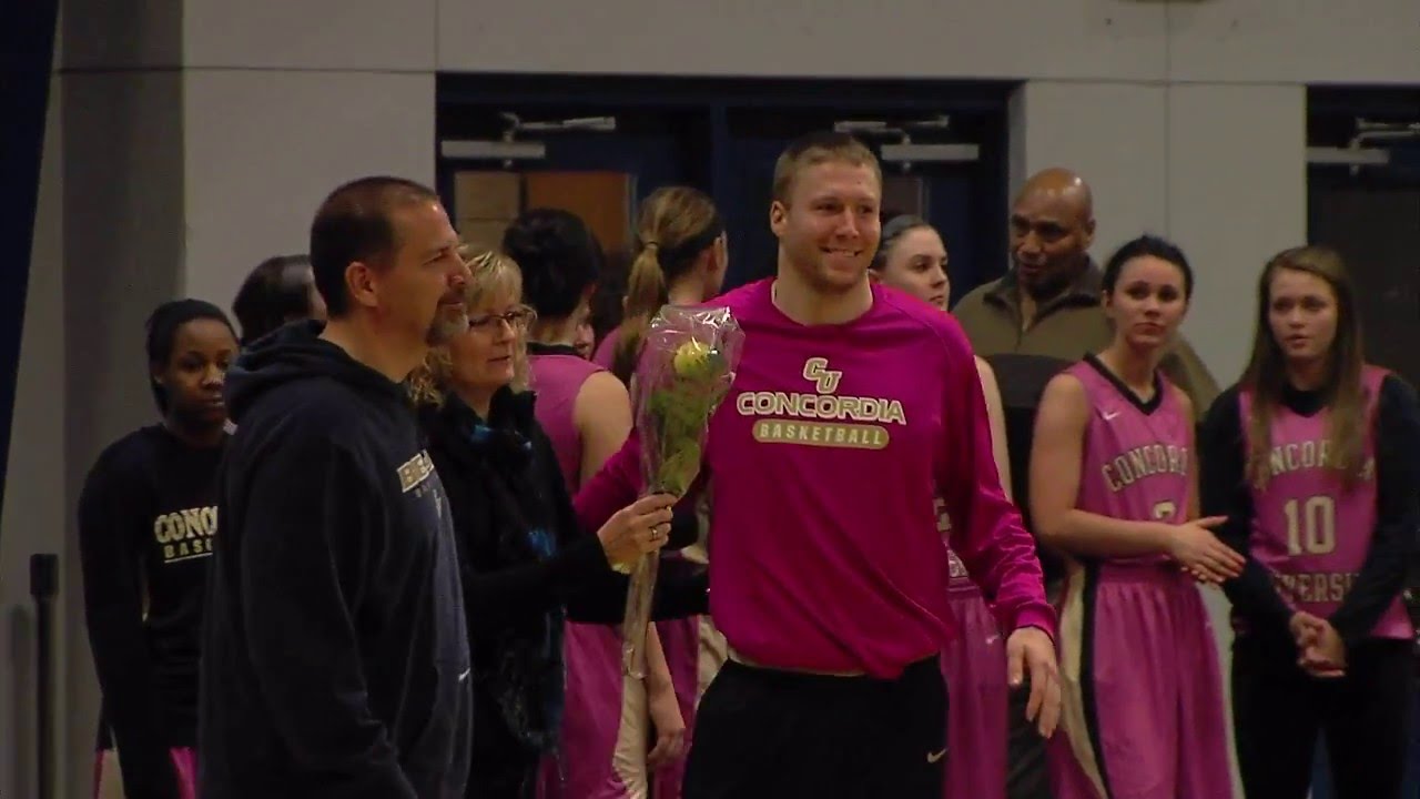 2015-16 Concordia-St. Paul basketball senior day, 2-20-16 lcms convention