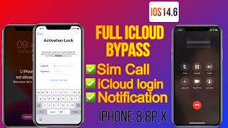 Bypass iCloud iPhone x/8p/8 iOS14.6 Appels/notification/facetime/...