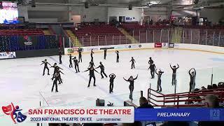 San Francisco Ice Theatre Preliminary CE - 2023 National Theatre on Ice - Fraser, Michigan