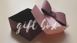 DIY: How to make a Gift Box | Easy Box for Gift | Easy craft for  Diwali | Handmade Gift Idea