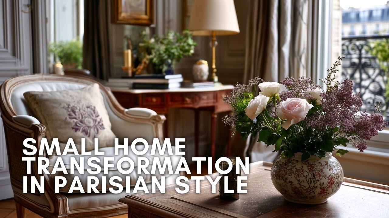 Small Home Transformation in Parisian Style | Chic Luxury Decor for Elegant Tiny Living