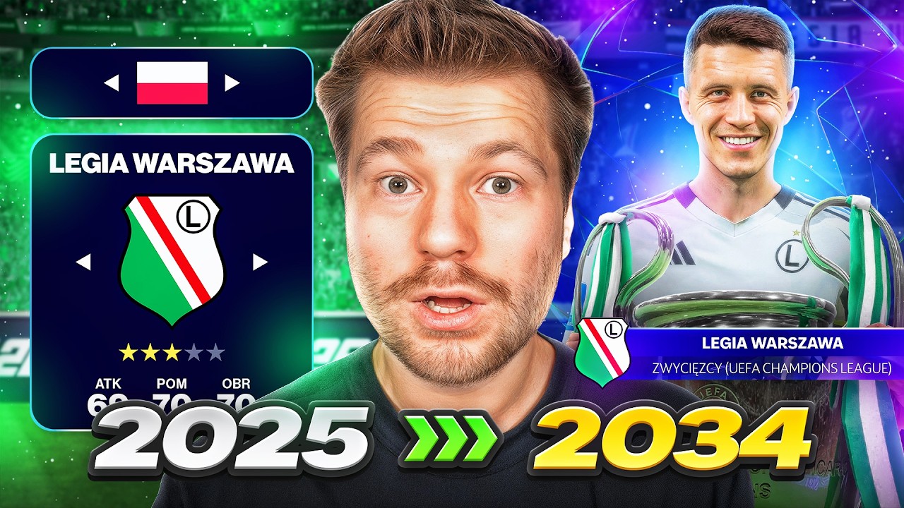 PROWADZĘ LEGIĘ WARSZAWA DOPÓKI NIE WYGRA LIGI MISTRZÓW!