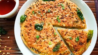 Protein rich vegetarian breakfast recipe | subah ka healthy nashta | Gujarati moong dal handvo