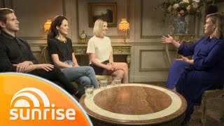 Downton Abbey Movie Allen Leech, Michelle Dockery And Laura Carmichael Sunrise Sunrise