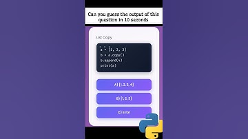 Python Interview Question | Crack Your Next Data Science Job | Python MCQ Challenge