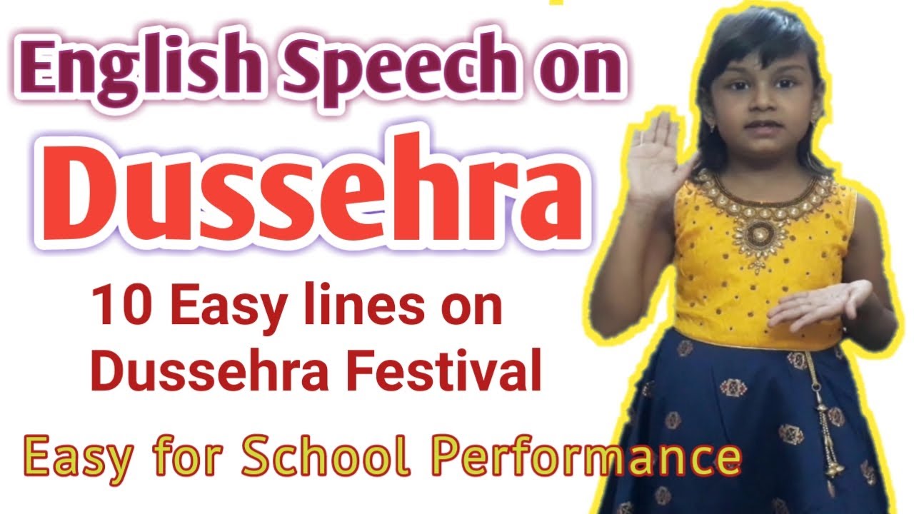 speech on dussehra 150 words