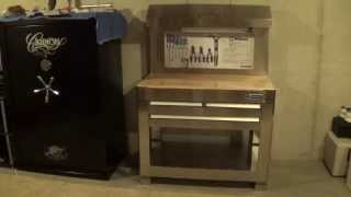 Lowe A quick build of the Kobalt 3 drawer workbench with peg board. This is the Stainless steal version that was on sale at lowes during
