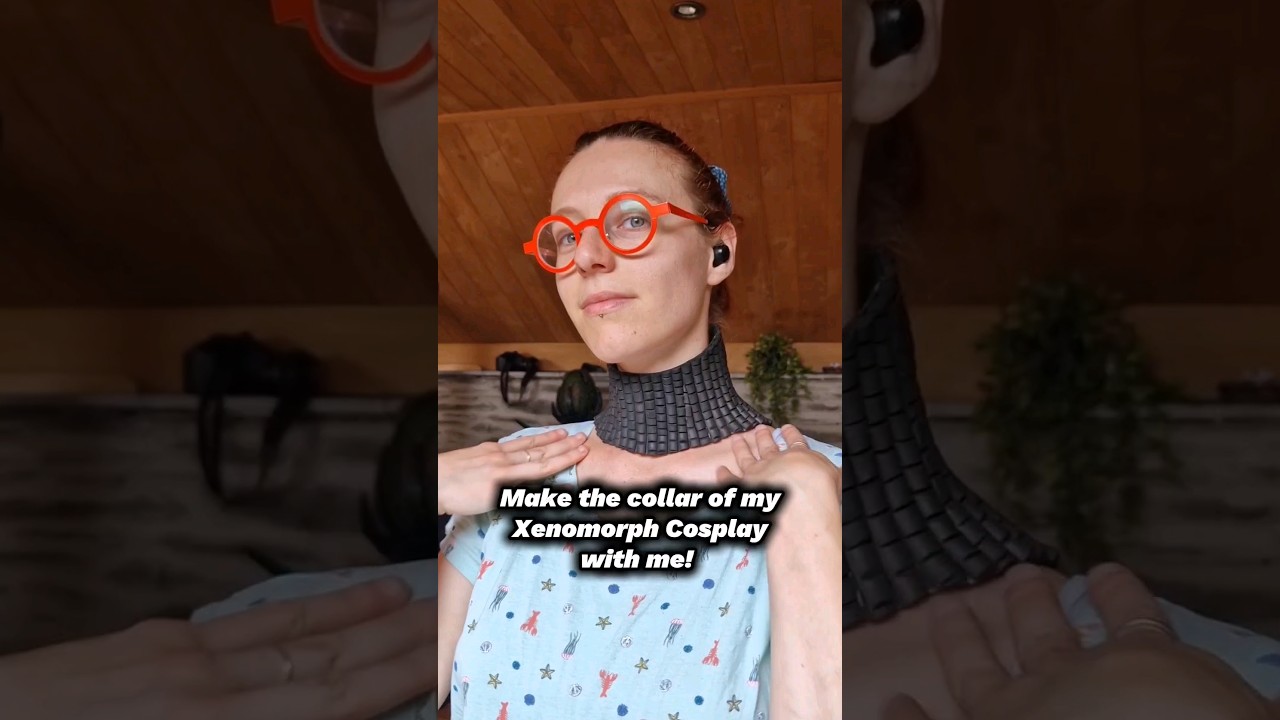 How I made my Xenomorph collar with EVA Foam 👽 #cosplay #diy #wip #creative #creator #alien