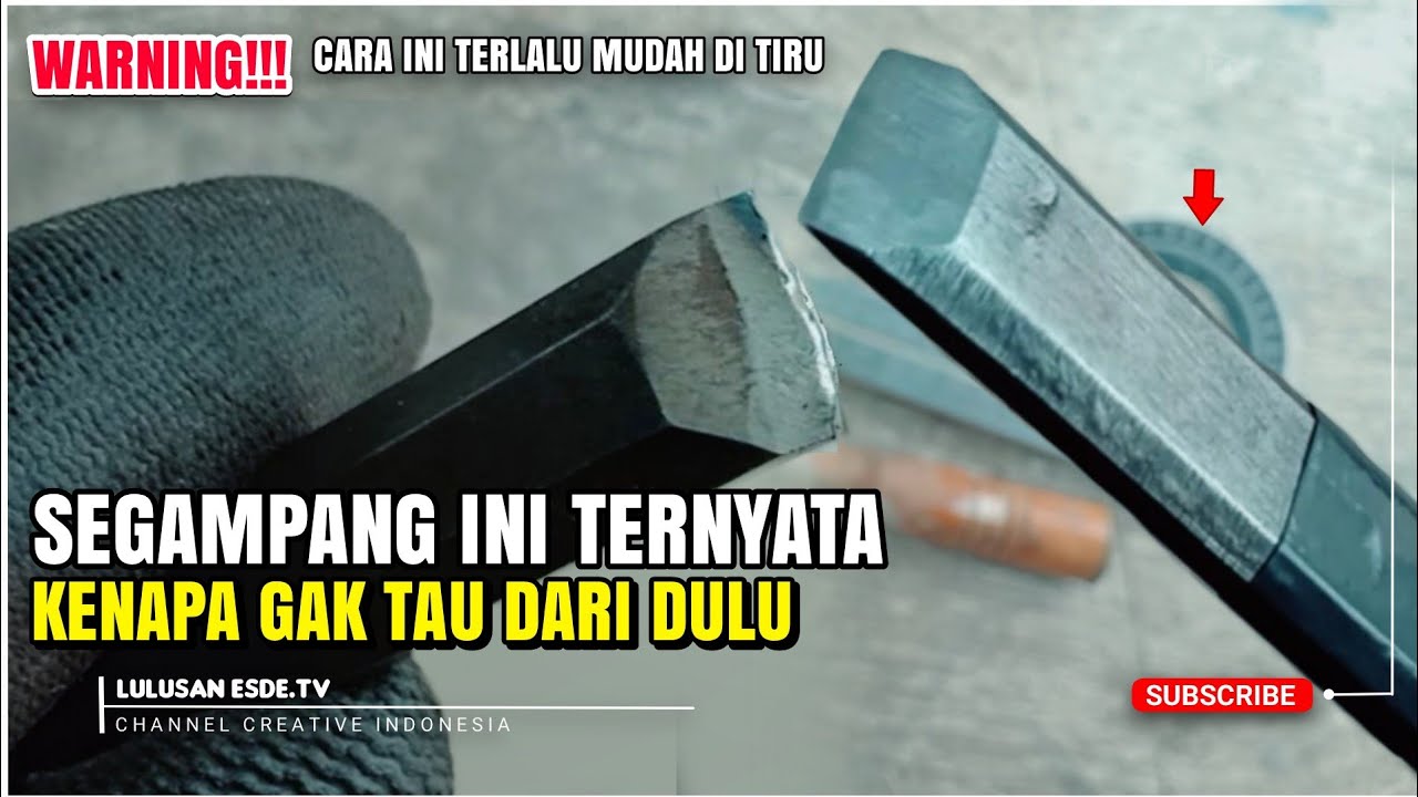 KENAPA GAK TAU DARI DULU CARA GAMPANG ASAH MATA PAHAT KAYU YANG TUMPUL By ESDE.TV 