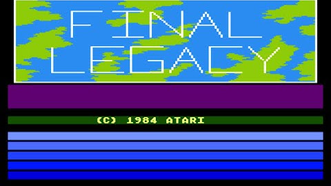 Final Legacy intro Atari 800.