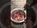 African village mum cooking meat the traditional way — slow fire, flavor, and pure village love 🍖🔥