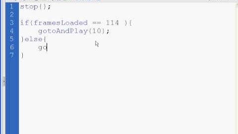 How to Build a Flash Website 27 - Adding a Preloader