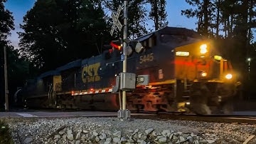 CSXT L234.5 SUPREME K5HLL with echos & horn show DUAL ES40DC’s 5445 5417