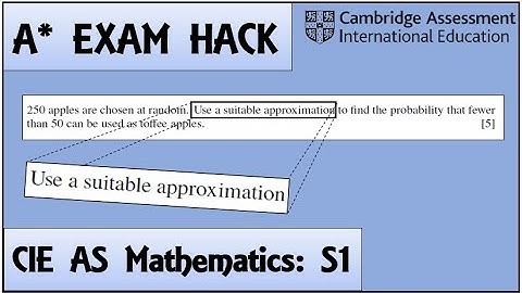 Exam Hack | CIE AS Maths | S1 | Normal Distribution Question - PART 2