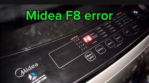 Midea automatic washing machine F8 error. #washingmachinerepair 