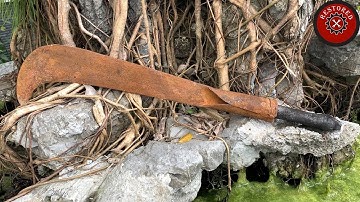 Restore Rusty Old Jungle Knives // Old Knife Restoration Videos