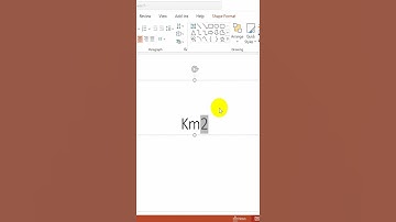 Cách viết km2 trong PowerPoint