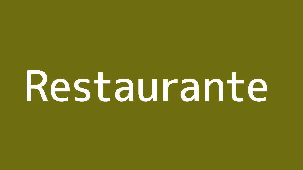 How To Say Restaurant In Spanish YouTube