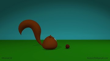 Squirrel and acorn_3D Animation