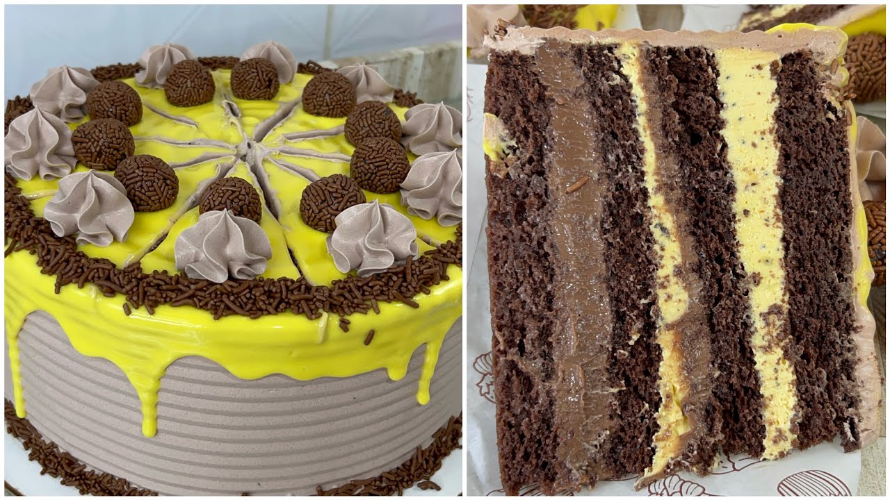 MARACUJÁ TRUFADO, BOLOS DE FEIRA OU FATIAS. ESSE SABOR É SUCESSO DE VENDAS. COM MASSA 100% CACAU