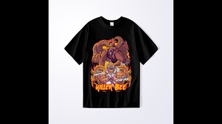 Tshirt Cowok Kaos Killer Bee Anime Nyaman Berkualitas Warna Hitam Animasi Baju Kaos Oblong Pria COD