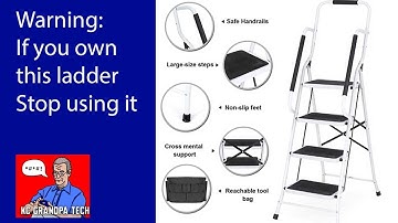 Stop using this Product! The EdMaxwell 4 Step Ladder with Handrails 500 lb Capacity Step Stool