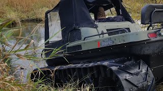 Amphibious Mudd-Ox Powers Across Swamp Land