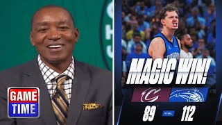 NBA Gametime reacts to Orlando Magic beat Cleveland Cavaliers 112-89 to tie series 2-2; Wagner 34-Pt