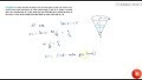 A water tank has the shape of an inverted right circular cone with its axis vertical and vertex ...