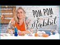 How To Make A Pom-Pom Bunny Rabbit - Easy Craft Tutorial 🐰