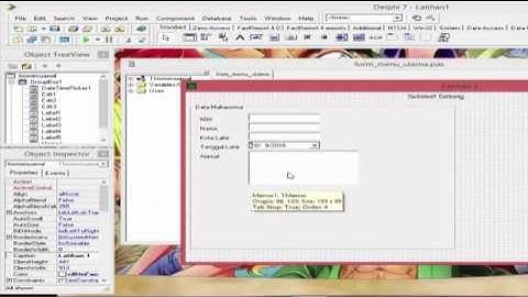 DELPHI 7 - DESIGN FORM INPUTAN