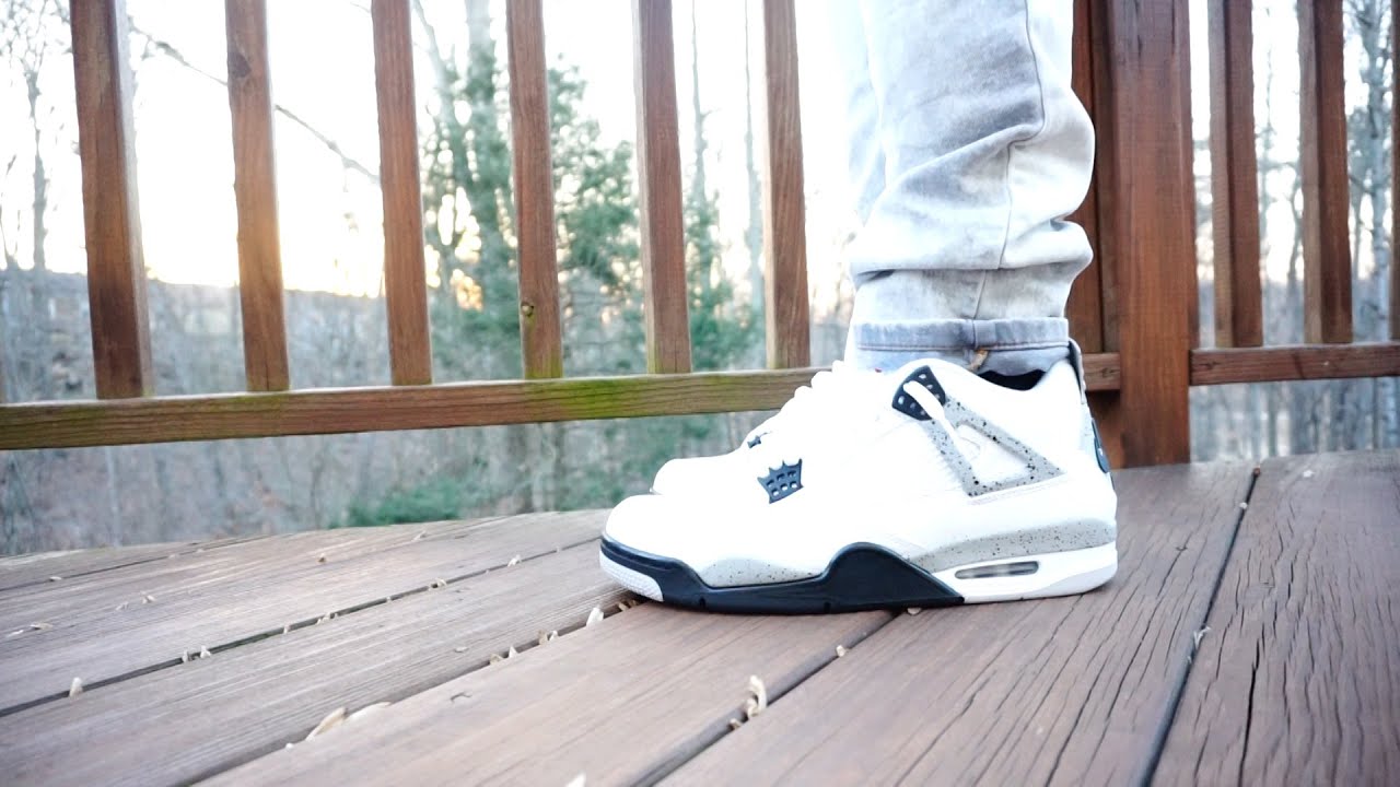 AIR JORDAN 4 RETRO OG "CEMENT" REVIEW + ON FEET YouTube